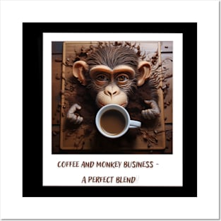 Coffee and Monkey Posters and Art